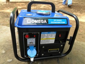 Espoir Congo purchased a small generator to help Theo start a micro-enterprise to recharging cell phones