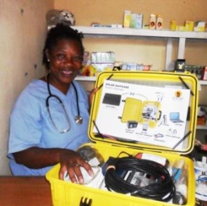 3_Head midwife Florence thrilled with Solar Suitcase