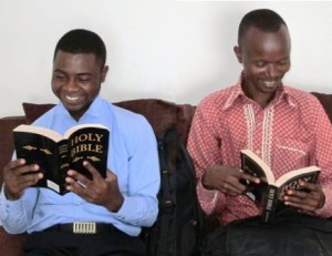 24_Gerse and Patrick thrilled with new English Bibles copy
