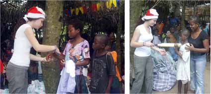 Toy distribution to orphaned children in Kikimi for Christmas 2008