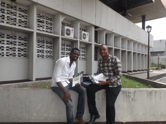 Olivier and Josue ready to go personal witnessing in universities.
