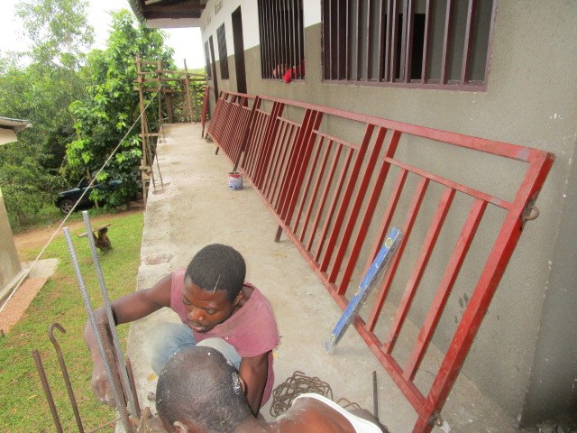 Installation of the balcony.