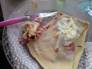 Crepe Chantilly for dessert