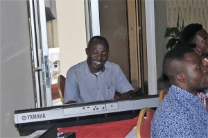 Thierry on the keyboard