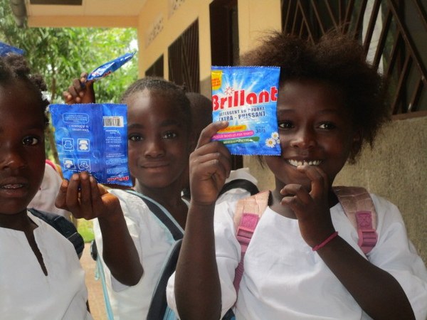 Thank you, Marsavco, for the laundry soap which helps the children keep their uniforms clean.