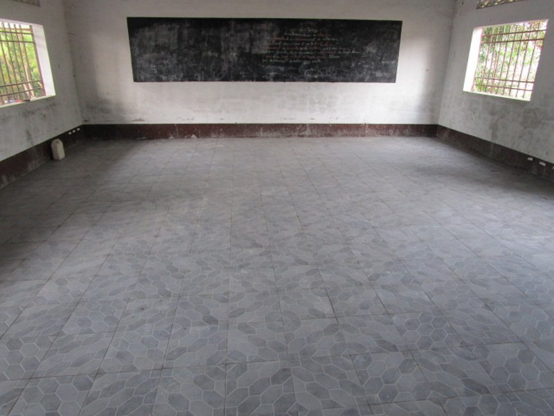 Tiling of the secondary classrooms